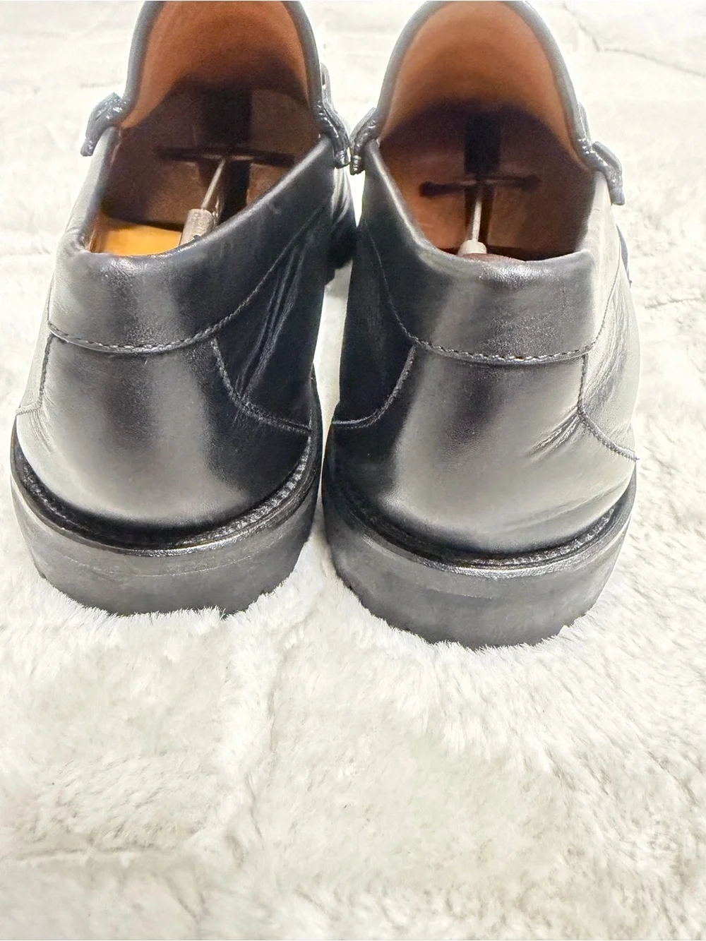 NEW! $1250 Gucci Horse-bit Lug Sole Green Red Web Chunky Loafers 9.5 10.5